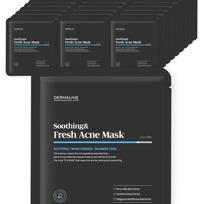 DERMALINE Soothing & Refreshing Acne Mask Pack Set (30 Sheets) gray