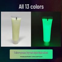 Super ryškūs, tamsiai šviečiantys, rankomis tapyti, švytintys akriliniai dažai su ilgai išliekančiais fluorescenciniais milteliais 15g Luminous Paint