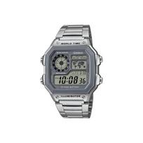 CASIO Vyriškas YOUTH Pilkas Laikrodis AE-1200WHD-7A AE-1200WHD-7A Regular Watch Box gray