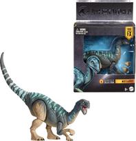 Mattel Jurassic World Hammond Collection Mussaurus Dinosaur Figure for Dinosaur 19cm in Ages 8 and JKM89 Kids, Toy, Approx. Length, Up, Blue, mėlyna