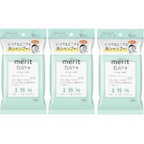 GENERIC Merit Day Plus Sausas šampūnas Servetėlė Balta Žalia 12 vnt. × 3 vnt., Vienas dydis, 3 vnt. white