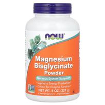 NOW Foods, magnio bisglicinato milteliai, 8 uncijos (227 g)