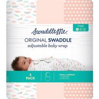 Swaddle Me Naujagimio Velcro 3D Apklotas S/M 3 dalių rinkinys, korėjietiški kūdikių produktai white