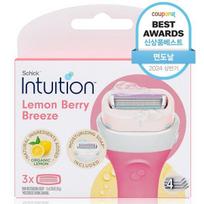 Schick Intuition Female Hair Removal Machine Lemon Berry Breeze Razor Blades 3 Pieces, 3 Pieces, 1 Piece ,Korean razor blade white