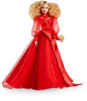Barbie Mattel 75th Anniversary Barbie Glam Blonde GMM98 [Signature BLACK] juoda