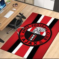 Ajax Printed Carpet, for Office Chair Living Room Bedroom Kitchen Room Decor Gifts. 80cmx120cm red