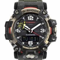 Atnaujintas Casio G-Shock Mudmaster Analoginis Skaitmeninis Dervos Dirželis Juodas Ciferblatas Saulės Energija GWG-2000-1A3 200M Vyriškas Laikrodis juoda