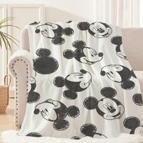 Mielas animacinis M-Mickey M-Mouse DSN pledas Pledas ant sofos kelionėms namams piknikui Flanelinis pledas gimtadienio dovana Patogus 30x40in white