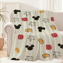 Mielas animacinis M-Mickey M-Mouse DSN pledas Pledas ant sofos kelionėms namams piknikui Flanelinis pledas gimtadienio dovana Patogus 30x40in