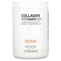 Codeage, Kolagenas Vitaminas C + Milteliai, Beskonis, 283g (9.98oz)