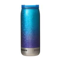 STARBUCKS Starbucks Can Shape Stainless Steel Bottle Crack Gradient 355ml GOOD SPRING DAY 2024 Tumbler Coffee Starbucks Cute Birthday Present Gift blue