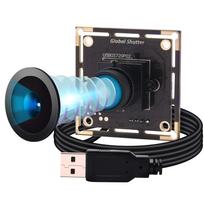 ELP Global Shutter Monochrome USB Camera 1 Million Pixels High Speed 60fps Black and White Webcam HD 720P UVC Computer Web Camera Wide Angle 100