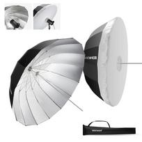 NEEWER Parabolinis atšvaitas Skėtis Fotografijos skėtis su sidabru Minkštas apšvietimas Greitai sulankstomas blykstei NS4U 71 /180cm Vidinis/Difuzoriaus dangtis/Krepšys sidabras