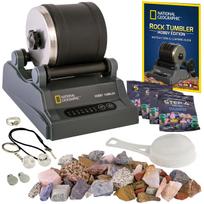 National Geographic Hobio Akmenų Poliravimo Mašinėlės Rinkinys NGHOBBYTUMBLER [National Geographic] [Prekė] black
