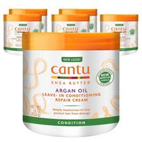 Cantu Argan Oil Leave-In Conditioning Repair Cream, 453g, 6 packs orange