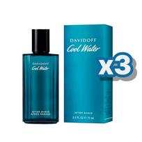DAVIDOFF Cool Water Men After Shave 75ml 3-Pack DAVIDOFF blue