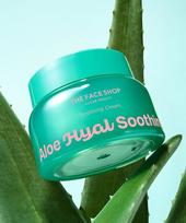 [The Face Shop] Aloe Hyaluronic Acid Hydrating Soothing Cream 60ml blue
