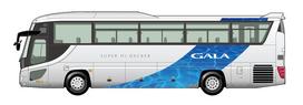 Sightseeing Bus Series 3 Isuzu Gala Super Bus Guide Driver Plastic Model 1/32 No. EX-1 High-Decker (Includes & Figures) pilka spalva