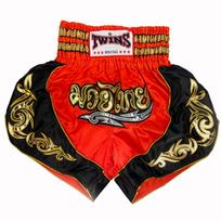 Vyrai moterys Bokso kelnės Spausdinimas MMA šortai Kovos Grapplingo šortai Poliesteris Kick Gelis Bokso Muay Thai kelnės Tailando bokso šortai M red