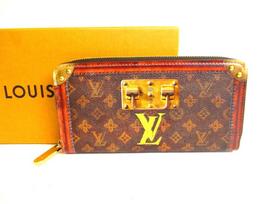 Autentiška LOUIS VUITTON monograma, ruda, odinė bagažinė Laiko užtraukta piniginė #a064 Refurbished