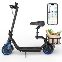 AOVOPRO H2PRO 350W Elektrinis paspirtukas 8,5 colio ratas Su sėdyne ir krepšiu 19 mylių juoda