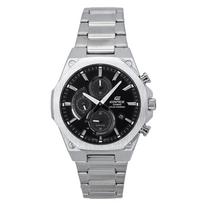 Casio Edifice Slim Line Chronograph Analog Solar EFS-S570D-1A EFSS570D-1 100M vyriškas laikrodis juoda