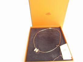 Autentiškas HERMES Orange Pop Ash H Rožinis paauksuotas karolių pakabukas #a150 Refurbished