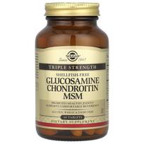 Solgar, Glucosamine Chondroitin MSM, Triple Fortified, 60 Tablets