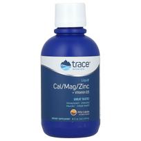 Trace, skystas kalcis/magnis/cinkas + vitaminas D3, Pina Colada, 16 fl uncijų (473 ml)