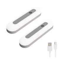 Motion Sensor LED Bar 18cm 1200mAh High Daylight 32 USB Stepless Sensor Constant Light Night Task for Power Outage Protection 2 Daylight Light,