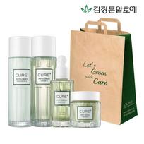 Kim Jeong-moon Aloe Cure Phyto Line Basic 4-piece gift set + shopping bag gift, 1 set beige