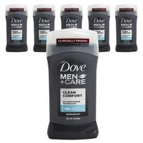 Dove Men +Care Deodorant Clean Comfort, 85g, 6 pieces black