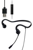 ELECOM Bone Conduction Earphones with Bone Conduction No Pairing or Charging No Blocking Your No Ear Web Conference Online Microphone, Headset, Wired, juoda
