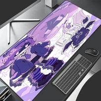Murder Drones Theme Premium Non-slip Mouse Pad with Stitched Edges,Durable Rubber Material,for Desktop & Gaming Great Gifts 30cmx60cm white