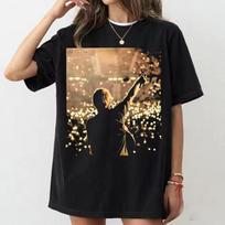 Ed Sheeran Vintage Concert T-Shirt Retro Music Graphic Tee Comfort Colors Singer Fan Gift Men's Clothing Women's T Shirt 140 brown