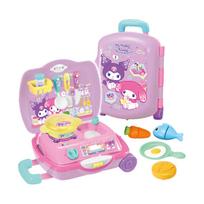 AGATSUMA My Melody  Kuromi Carry Case Transformable Kitchen Set for ages 2 and up pink