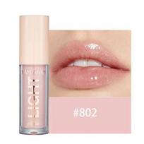 Lip Gloss Moisturizing Mirror Shimmer Pearl Liquid Lipstick Tint Waterproof Long Lasting Lip Glaze Sexy Lips, 802, 02 802, 1 Piece brown