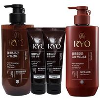Ryo Heukwoon plaukų šaknų ir apimties šampūnas 480 ml + 112 ml + 112 ml + kondicionierius 480 ml, 1 rinkinys black