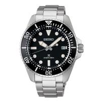 SEIKO prospex fashionable 200 meters waterproof solar Quartz Steel Strap men's watch black dial SBDJ063 juoda