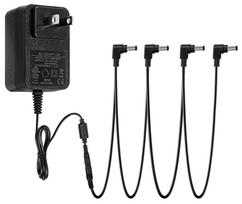 STRICH Gitaros Pedalo Maitinimo Šaltinis 4 Kanalų DC9V 1A black
