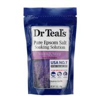 Dr. Teal's Pure Epsom druskos mirkymo tirpalas su levandomis, 450 g, 1 vnt. blue