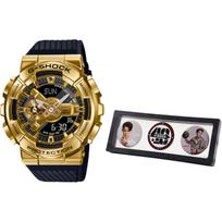 CASIO Vyriškas pilno metalo serijos auksinis laikrodis GM-110G-1A9 Fridge Magnet Bottle Openers black