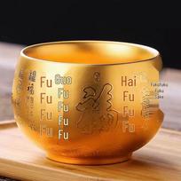 Dehua Ceramic 24K Gilded Tea Master Cup beige