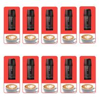 HECCO Suderinamas Dr. Stick Pods, Skysto skonio kapsulė, suderinama su elektroninėmis cigaretėmis, Stiprus mentolio harmonijos M13, Pagaminta Japonijoje (Kava) black