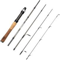 Abu Garcia Zoom Safari Pack Rod Spinning Rod for and Area Trout Fishing ZMSS-505L Rockfish, Ajing, juoda