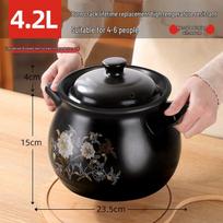 MUTTI 4.2L Ceramic High-Temperature Casserole Pot black