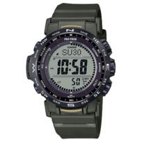 CASIO PRW 35 100m atsparumas vandeniui Saulės energija Kvarcinis mechanizmas Dervos dirželis Laikrodis Vyriški laikrodžiai Pilkas ciferblatas PRW-35Y-3B Gray Dial gray