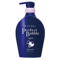 Senka Perfect Bubble for Body Wash Floral Plus Fragrance, 500ml, 1 piece blue