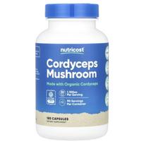 „Nutricost“, kordicepso grybas, 1100 mg, 180 kapsulių (550 mg vienoje kapsulėje)