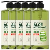 ASOME Real Moisture Aloe Soothing Gel 99%, 1000ml, 5 units yellow